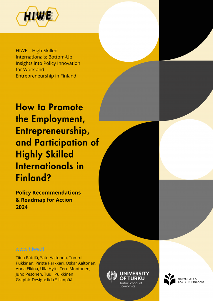 Cover page of HIWE's policy brief